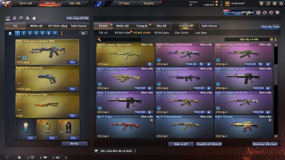 shop acc cf uy tin gia re